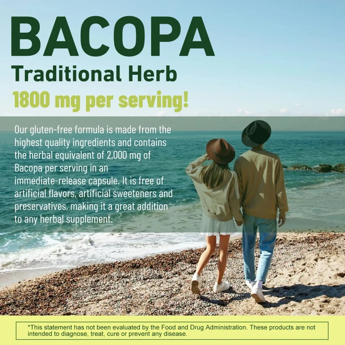Bacopa Monnieri Extract - Helps Clear Thinking and Improves Memory Delay Skin AgingSupplements — image 6