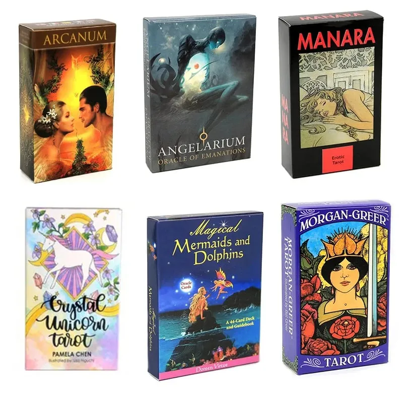 Magan Tarot Cards Deck Pagan Cats Oracle Cards Board Games Arcanum Tarot De La Nuit Manara Wizards Morgan Greer Kawaii — image 1