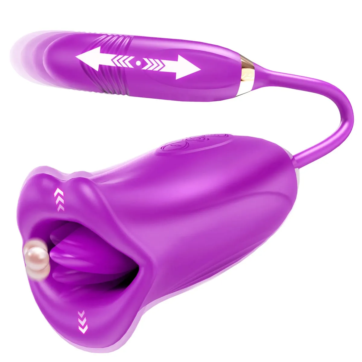 Rose-Thrusting Saugen Vibrator Für Frauen G-punkt Dildo Nippel Anal Stimulator Lecken Vibratoren Erwachsene Sex Spielzeug Spiele Mann paare — image 1