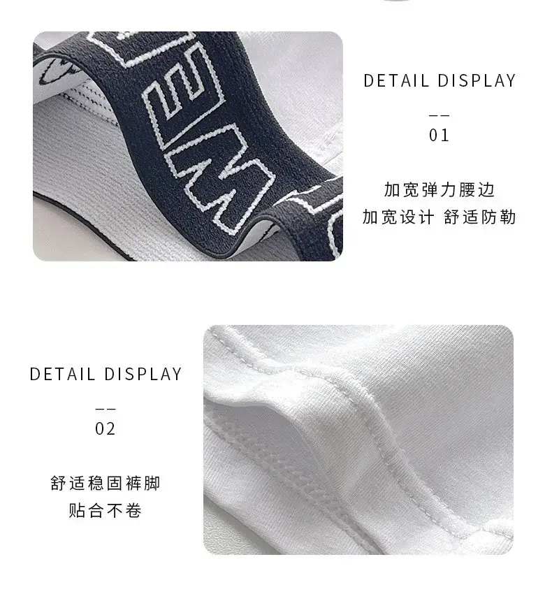 Mens Underwear 3PCS Pure Cotton Boxer Shorts Comfortable Breathable Underpants Male Panties Boxershorts Men Plus Size 4XL Briefs — image 7