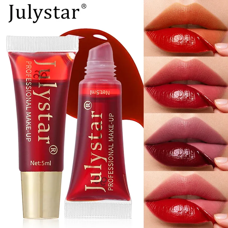 6-color Peel Off Lip Gloss Waterproof Long-lasting Black Red Tear-off Lipstick Liquid Non-stick Cup Moisturizer Lip Stain Makeup — image 4