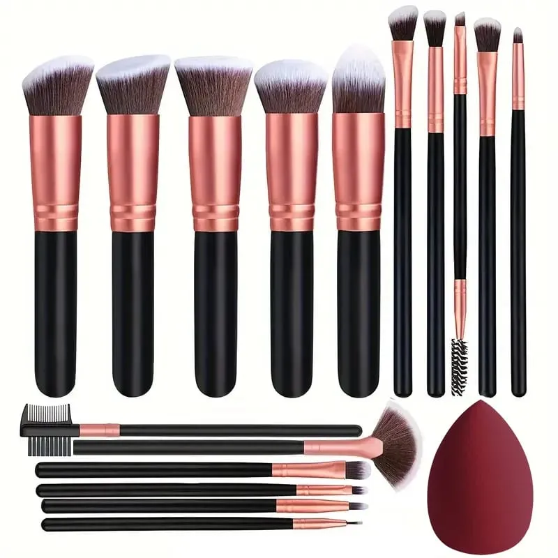 Professional 3/14/16Pcs Makeup Brushes Set Soft Fluffy Eye Shadow Foundation Concealer Blending Blush Brushes Women Beauty Tools — image 19