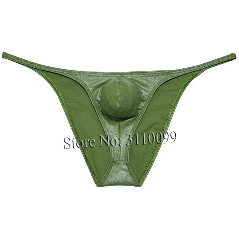 Men's Gloss Cheeky Briefs Posing Trunk Fitness Stretchy Bikini Briefs Underwear — image 14