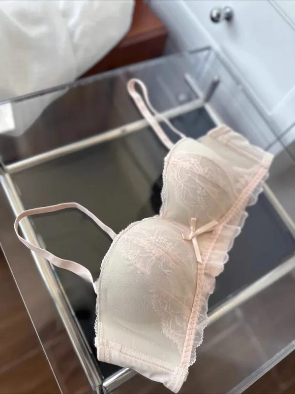 Viktorianisch inspiriertes Demi-BH- und Knicker-Set | Transparenter Push-up-BH aus Mesh-Spitze für kleine Brüste, Anti-Durchhängen | Luxus-Dessous MOYISU Höschen — image 10