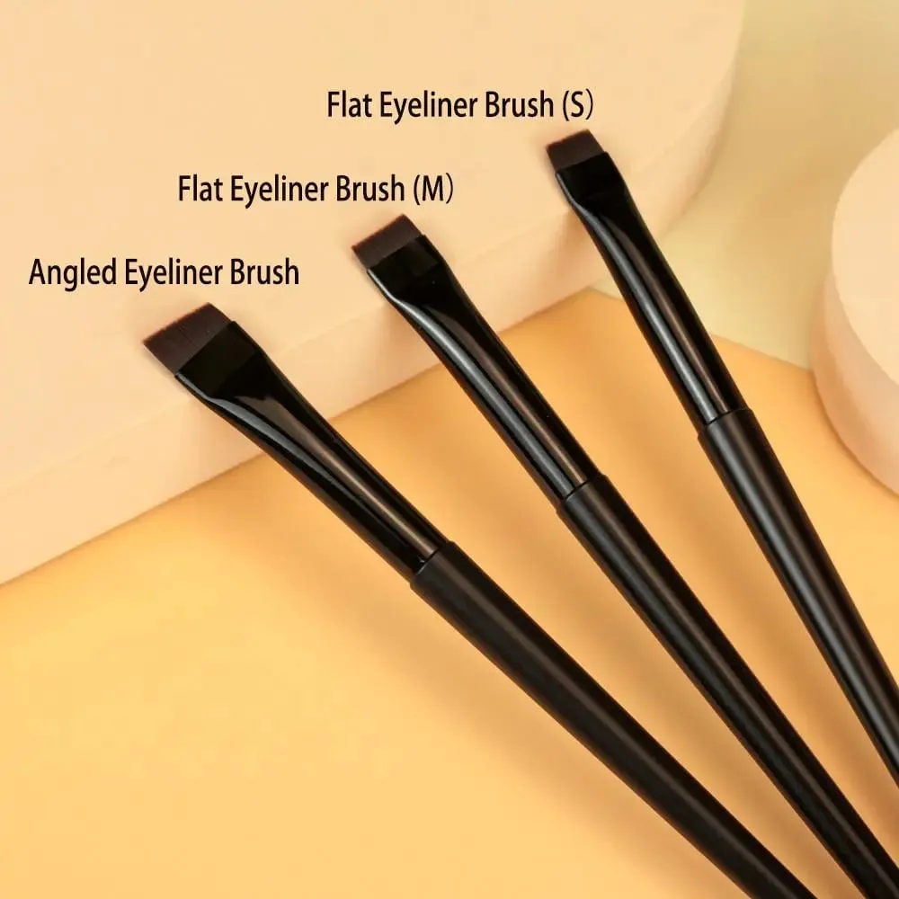 Cosmetics Brush Make Up Tool Beginners Angled Fine Eyeliner Brushes Flat Eyebrow Brush Liner Brow Brush Blade Makeup Brushes — image 4