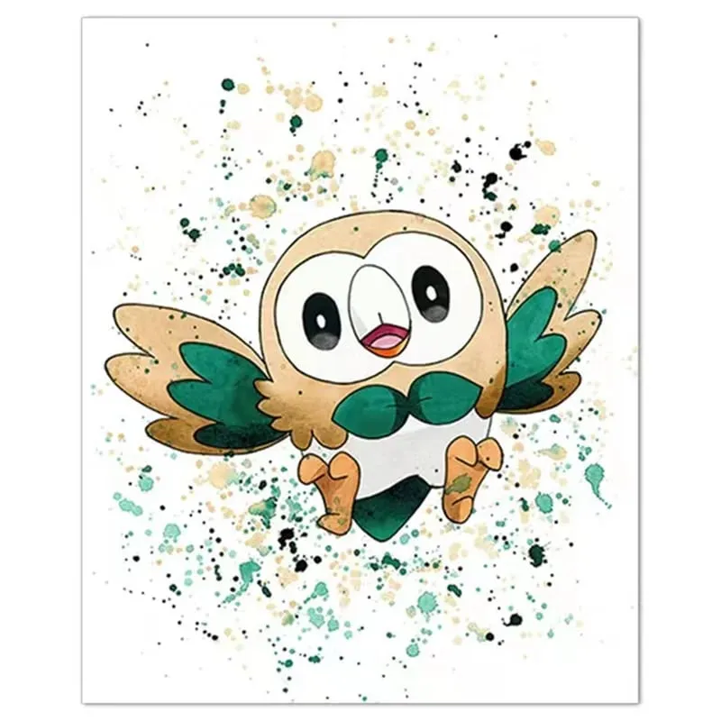 Anime Pokemon Canvas Painting Bulbasaur Charmander Squirtle Poster and Print Watercolor Wall Art Picture Home Decor Kids Gifts — image 13