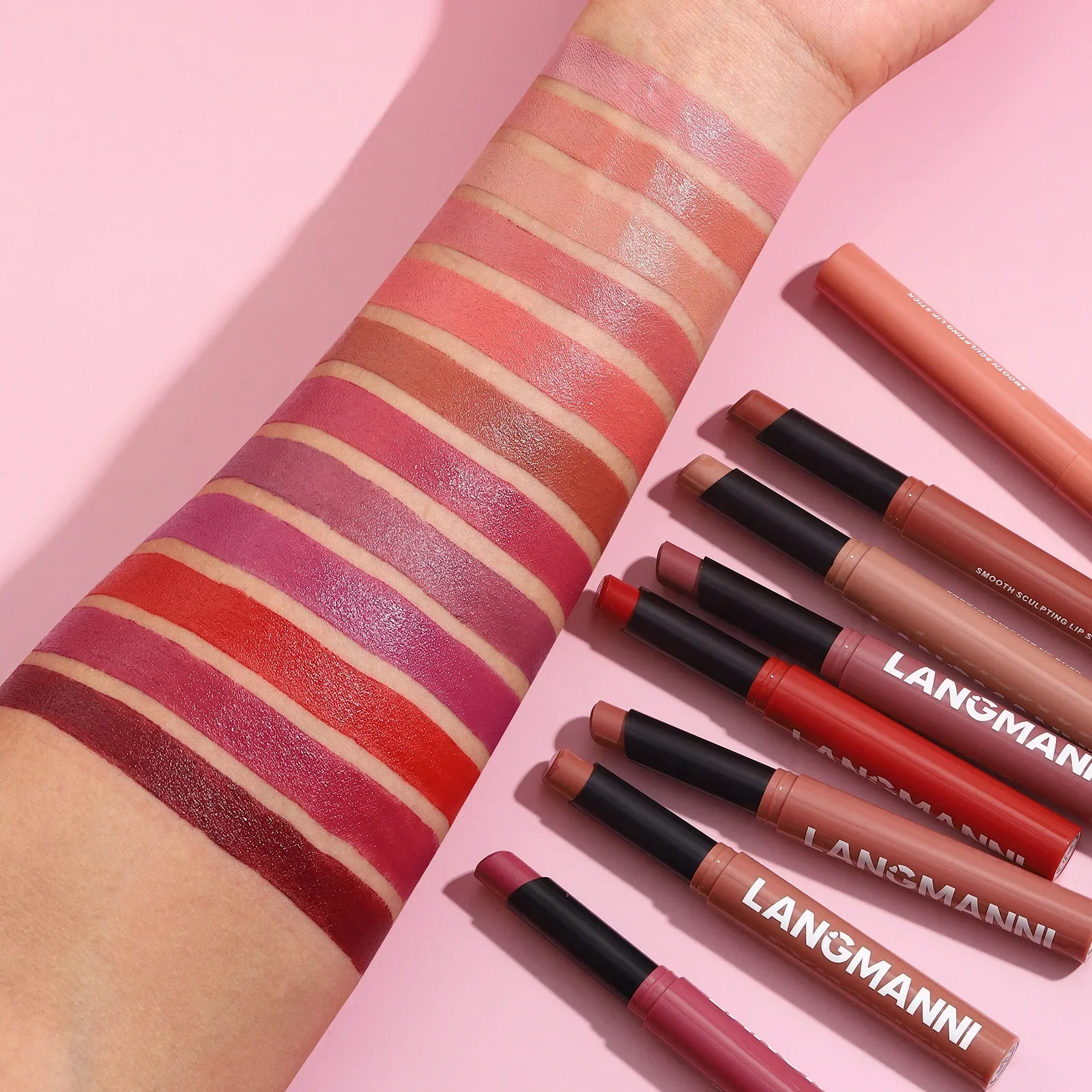New Rotating Velvet Matte Lipstick Long Lasting Waterproof Lipstick Non-Stick Cup Lip Stain Tint Cosmetics Pencil Liner Makeup — image 4