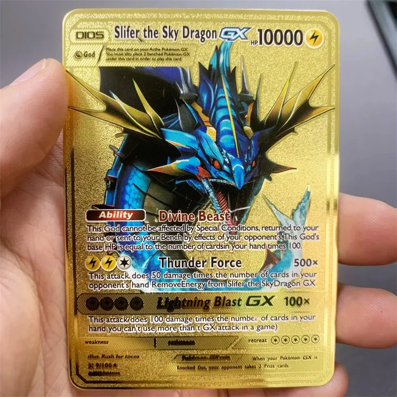 ภาษาอังกฤษโลหะการ์ด Pokemon DIY Arceus Mewtwo Charizard Pikachu เหล็กเงา Pokémon GX Vmax EX เกมคอลเลกชันเด็กการ์ดของเล่นของขวัญ — image 17