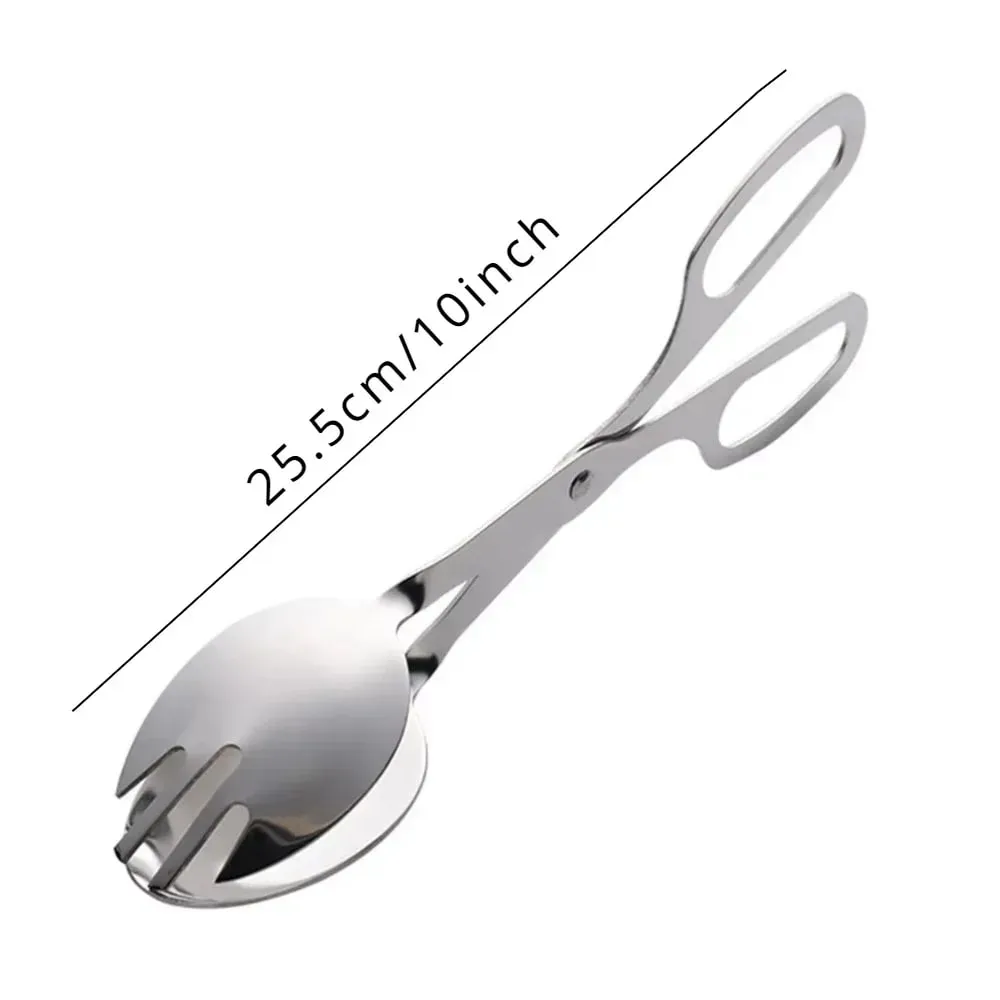 1PC Salad Dressing Food Clip Mini Cakes Bakery Supplies Heavy Duty Scissors Bread Tong Stainless Steel Steak Clamp — image 8
