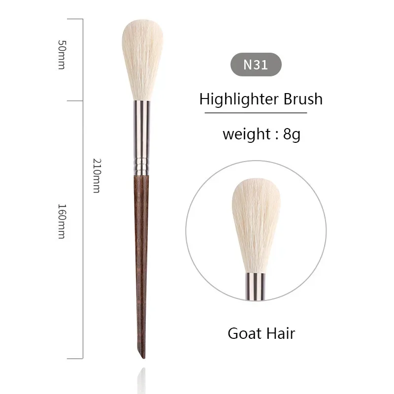 OVW Animal Hair Makeup Brush Complete Set 28PCS Lip Brushes Eyeshadow Brush Soft Makeup Brush Beauty Tools Smudge Brush Single — image 8