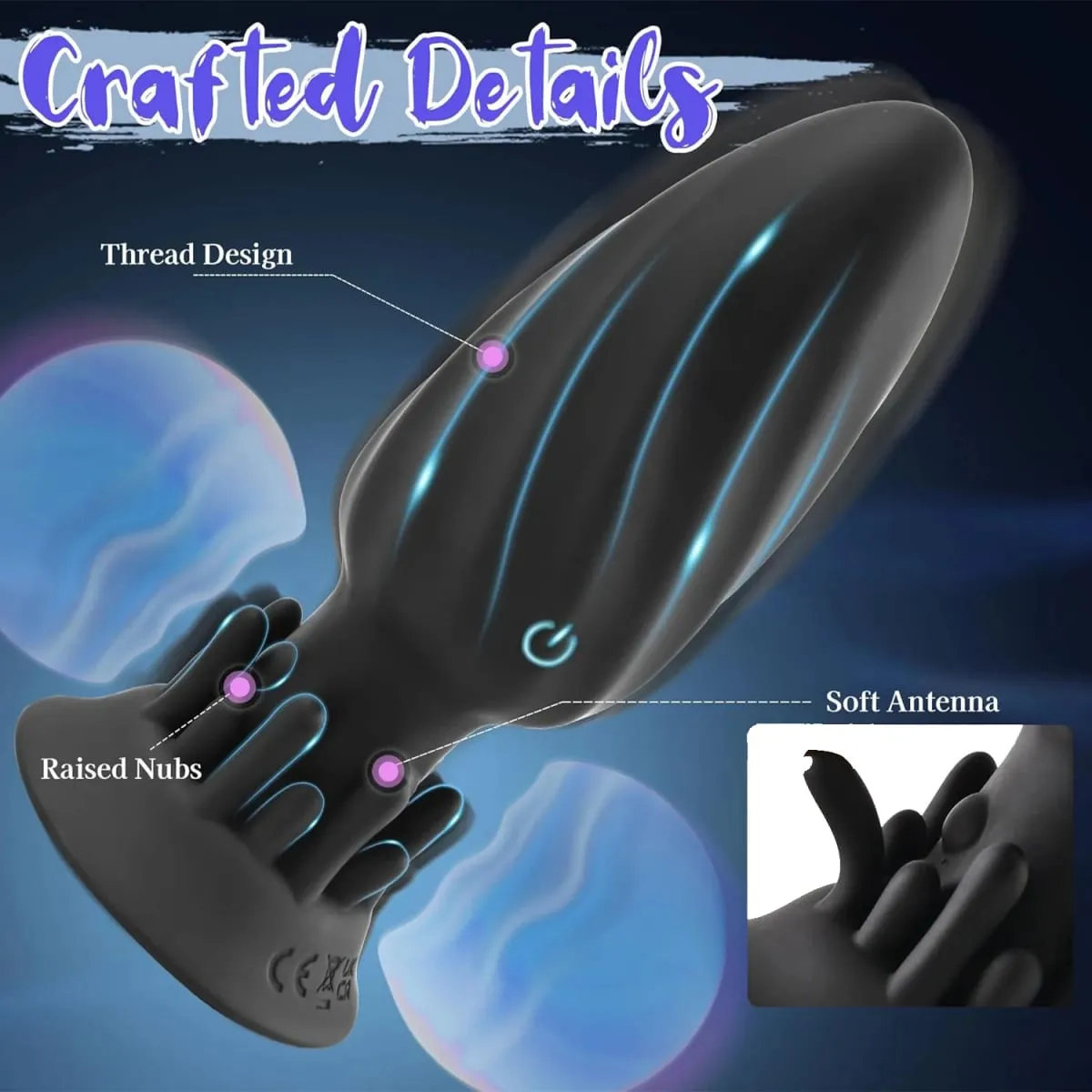 Male Prostate Massager 360° Rotation Anal Vibrator Female Masturbator Butt Plug Remote Control Wearable Anus Sex Toy for Men Gay