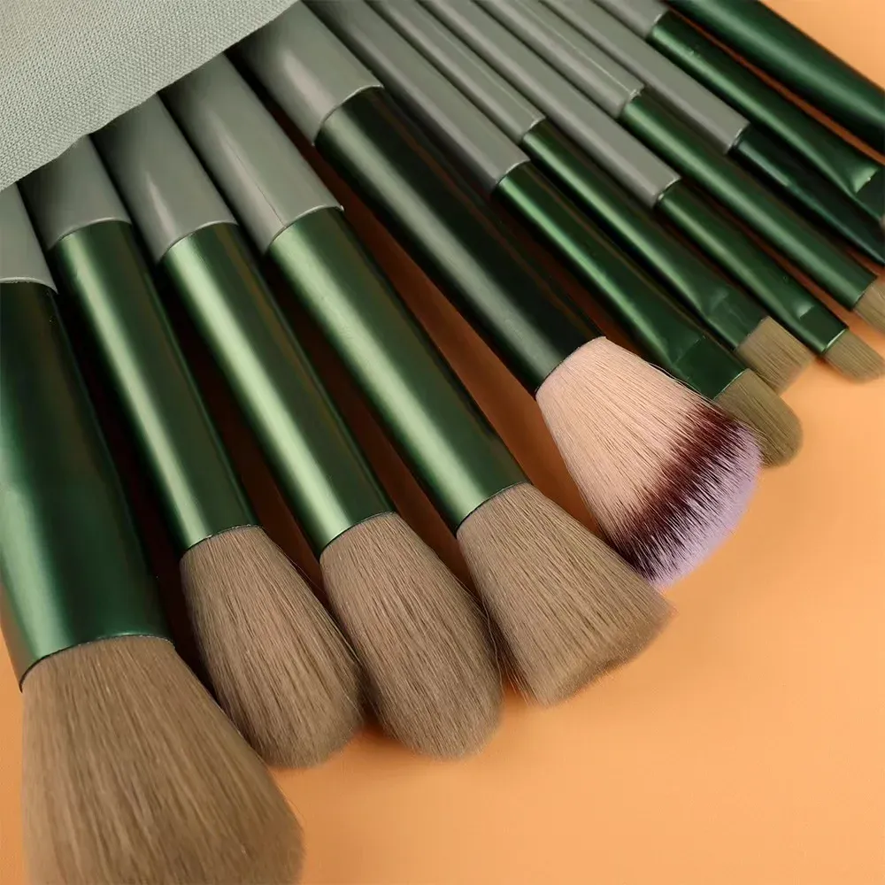 13 Pcs Makeup Brushes Set Eye Shadow Foundation Women Cosmetic Powder Blush Blending Beauty Make Up Tools For Beginner Hotting — image 2