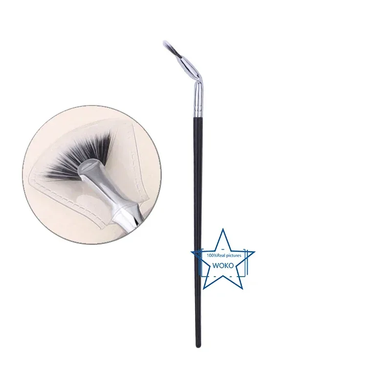 Brosse à cils en éventail, brosses à cils courbées, petite brosse en éventail, Mini brosse à cils professionnelle, outil de maquillage