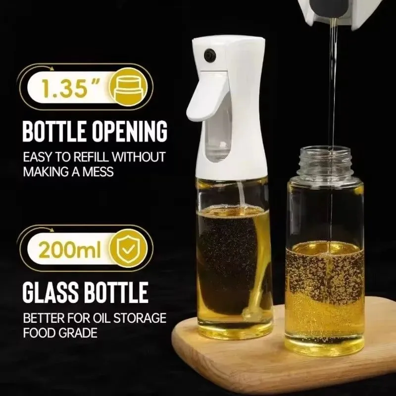 Oil Spray for Cooking - Olive Oil Dispenser Bottle Sprayer Mist-Reusable Food Grade Oil Vinegar Spray Bottle Kitchen Accessories