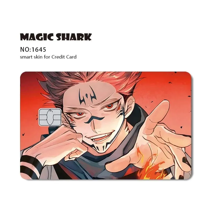 2026 New Magic Shark Anime Money Charge 404 Error ID Game Machine Film Skin Sticker for Debit Bank Credit Card — image 13