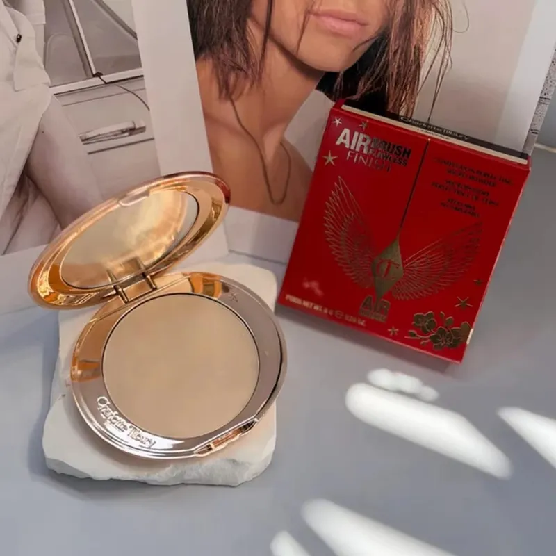 Charlotte Tilbury Airbrush Kemasan Tanpa Cacat Serbuk Kemasan Solekan Pillow Talk Beauty Soulmates Face Palette CT Beauty Cosmetics — image 12