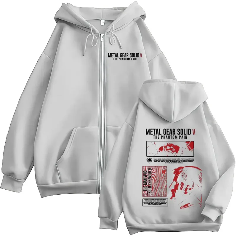 Metal Gear Solid 5 The Phantom Pain Venom Snake MGS5 Zipper Hoodies Men's Women Clothing Zip Up Hooded Sweatshirts Jackets — image 6