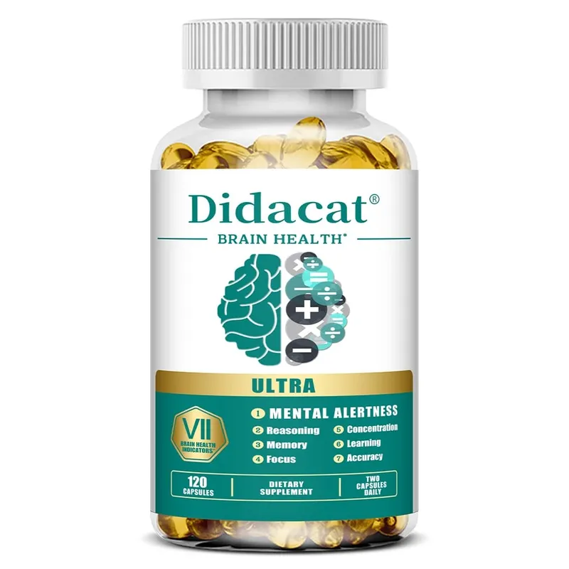 Phosphatidylserine Capsules - with Vitamins B6 and B12 Enhance Memory and Concentration Refresh The Mind Support Energy