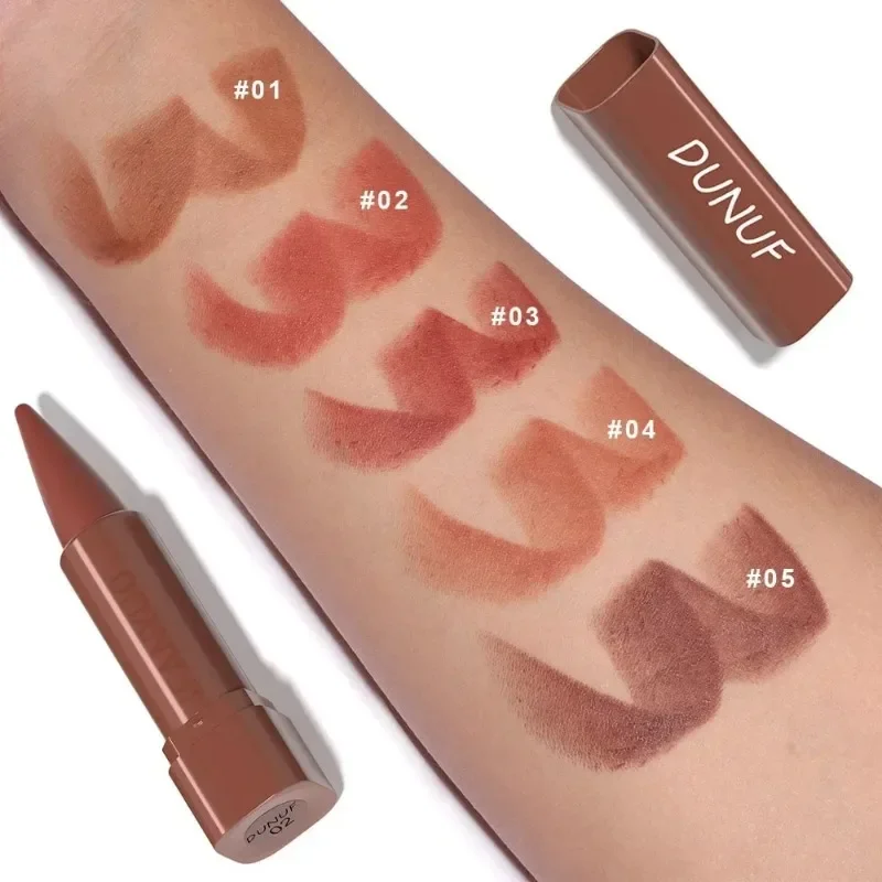 9 Colors Gradient Lip Liner Matte Black Brown Velvet Lipstick Waterproof Non Sticky Contouring Tint Lipliner Crayon Lip Makeup — image 5