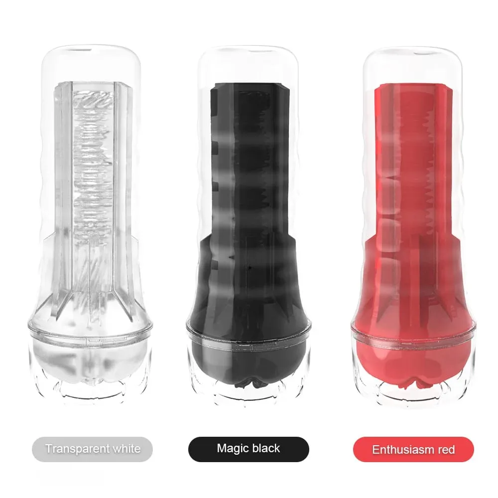 Male Masturbator Soft Silicone Pussy Vaginas Transparent Penis Pump Pocket Penis Endurance Masturbation Cup Mga Laruan ng Sex Para sa Mga Lalaki 18 — image 3