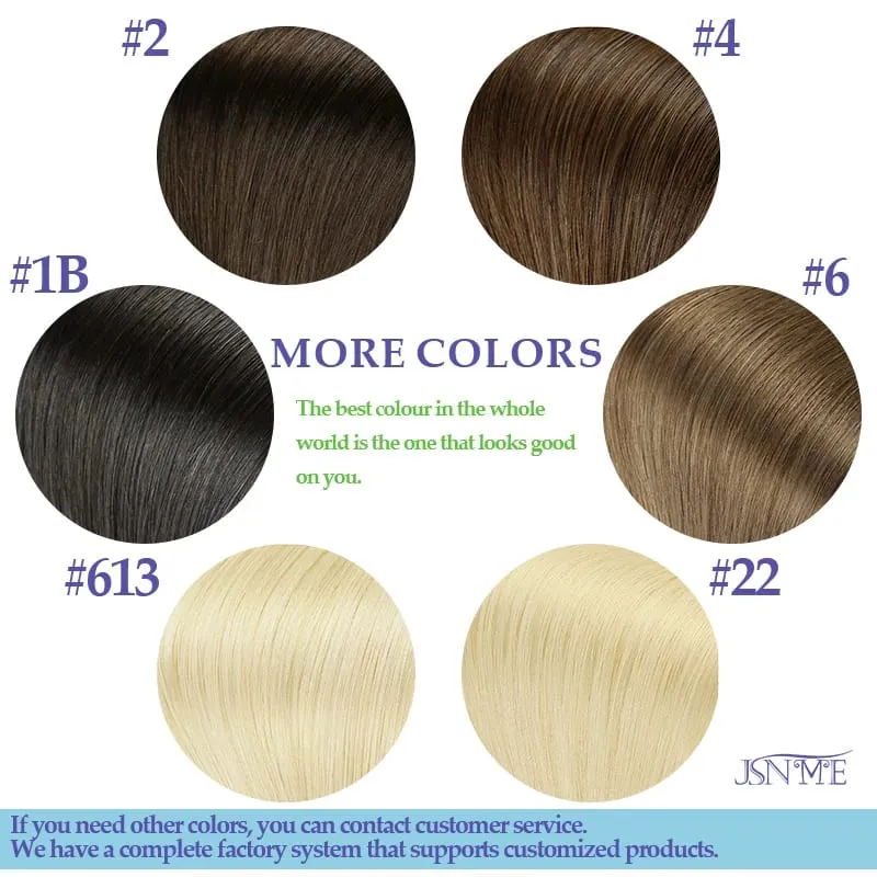 Mini Tape In Human Hair Extensions Natural Seamless Invisible SKin Weft Remy Human Hair Black Brown Blonde For Salon
