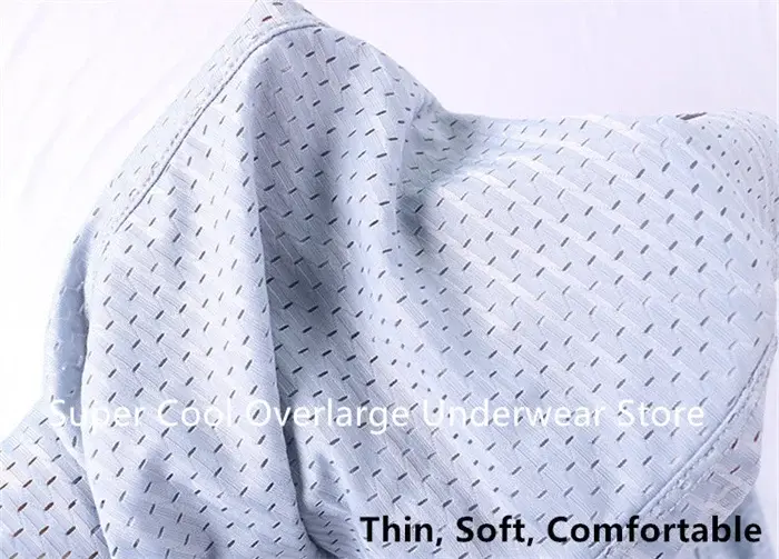 Summer Mesh Boxers For Men 200KG Plus Size 13XL 12XL Underpants Male Panties High Waist 10XL Underwear Oversized Ice Silk Shorts