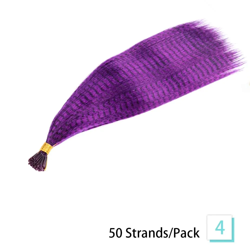 Synthetic Feather Hair Extensions 16 Inches 50strands/pack Colored Hair Extensions Colorful Hair Feathers Extensions For Women — image 10