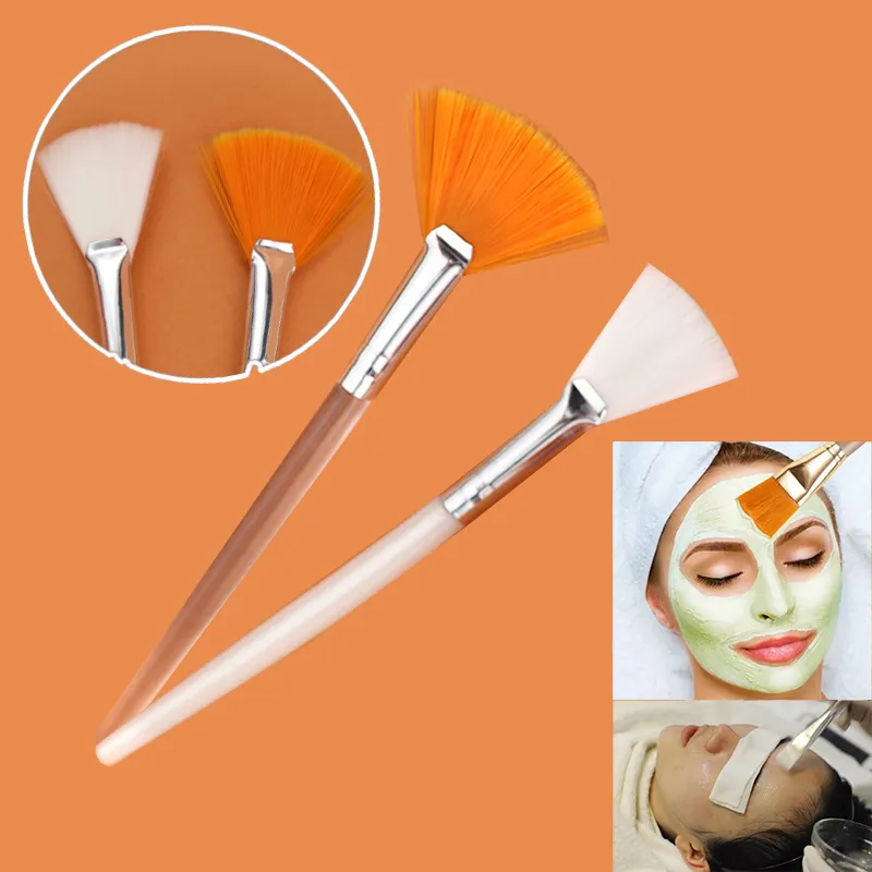 Practical Facial Brushes Fan Makeup Brushes Portable Mask Brush Cosmetic Tools for Women Flexible Facial Soft Mask Applicator — image 6