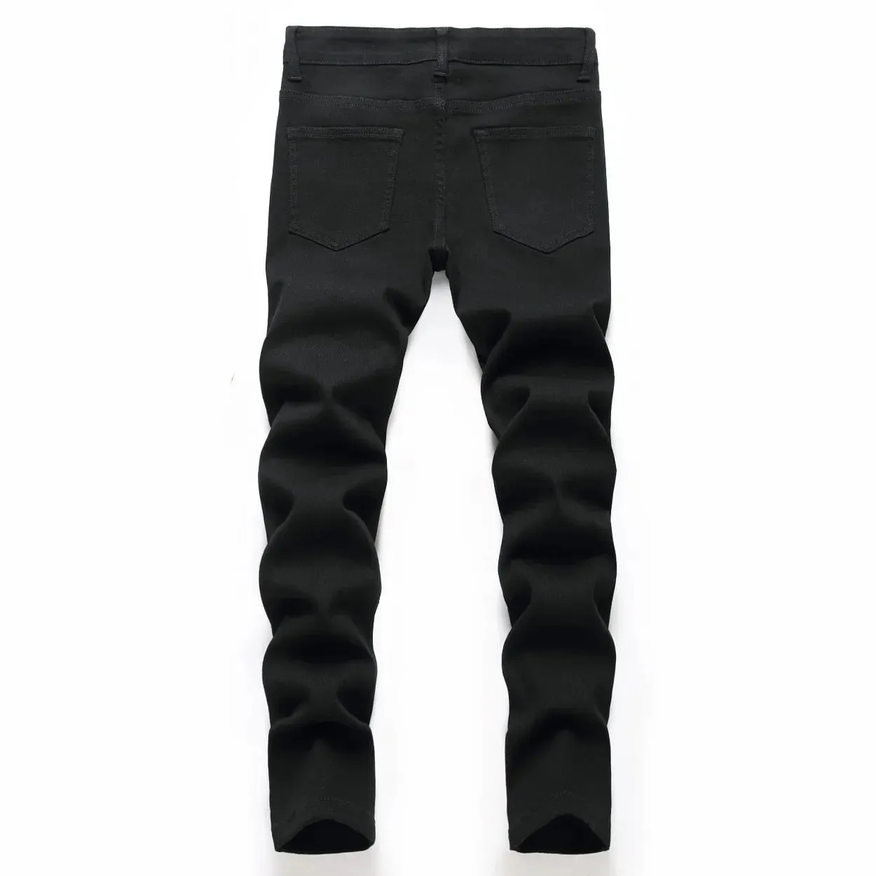 Jeans Boy denim pants Children Straight Pants Washed Distressed Mid Waist Pockets Ankle Length Trousers Big Kids Streetwear 2025