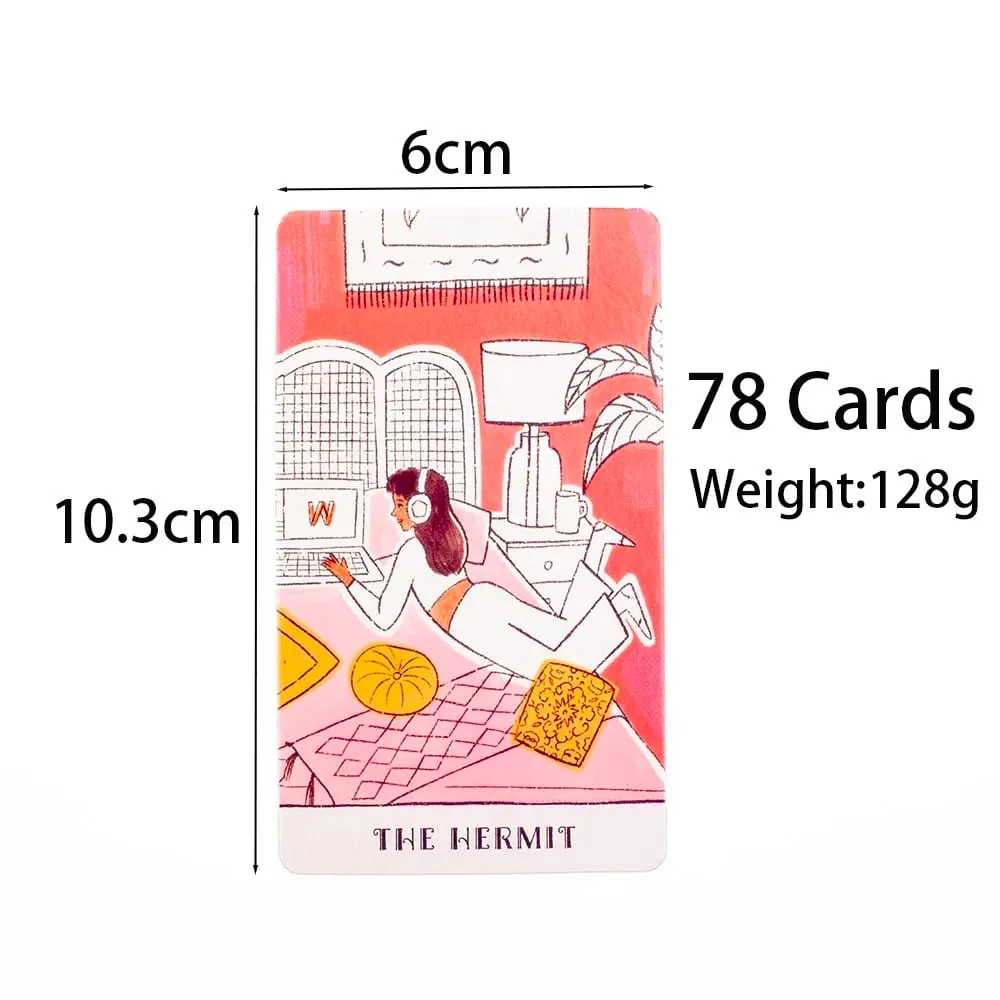 Real Talk Tarot Fortune Telling Divination Deck Game with 78 Cards & Guidebook Modern Illustrations Family Party Fun Board Game — image 3