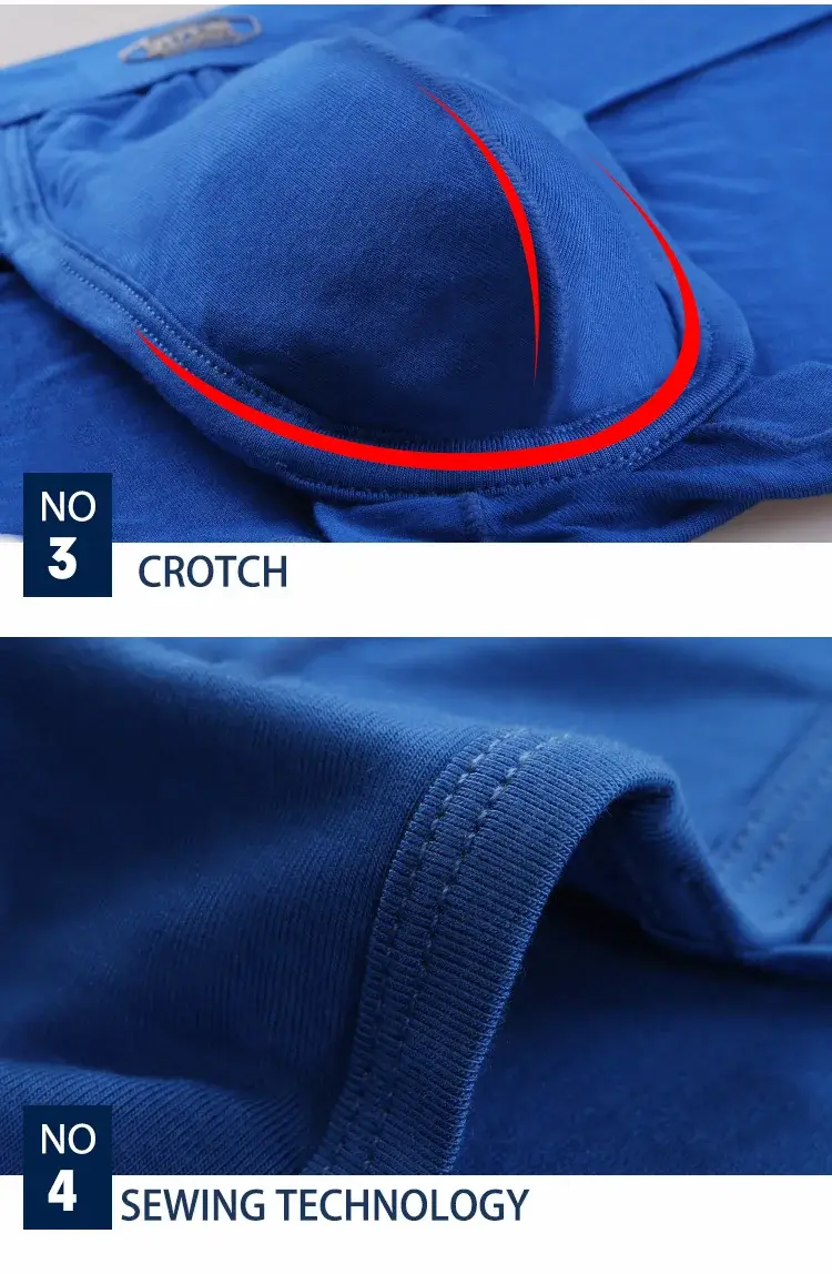 3PC Men's briefs U convex Modal briefs Men's sensible pouch sports wicking sweat breathable mid-waist shorts