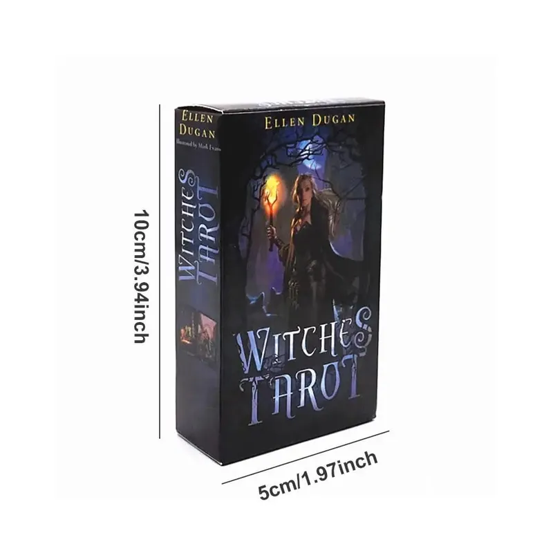 Witches Tarot Deck Oracles Cards Mysterious Divination English Tarot Cards for Women Girls Cards Game Board Game PDF Guidebook — image 6