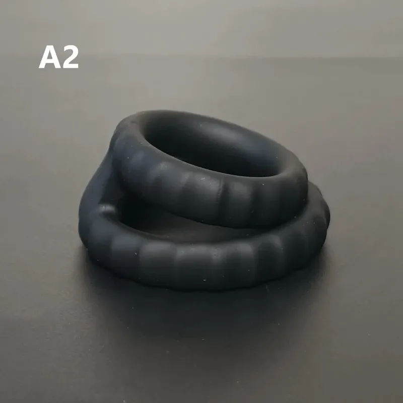 3PCS Durable Silicone Cock Rings Flash In The Night Lock Penis Ring Sex Toys For Men Male Delay Ejaculation Scrotum Lock Ring — image 15