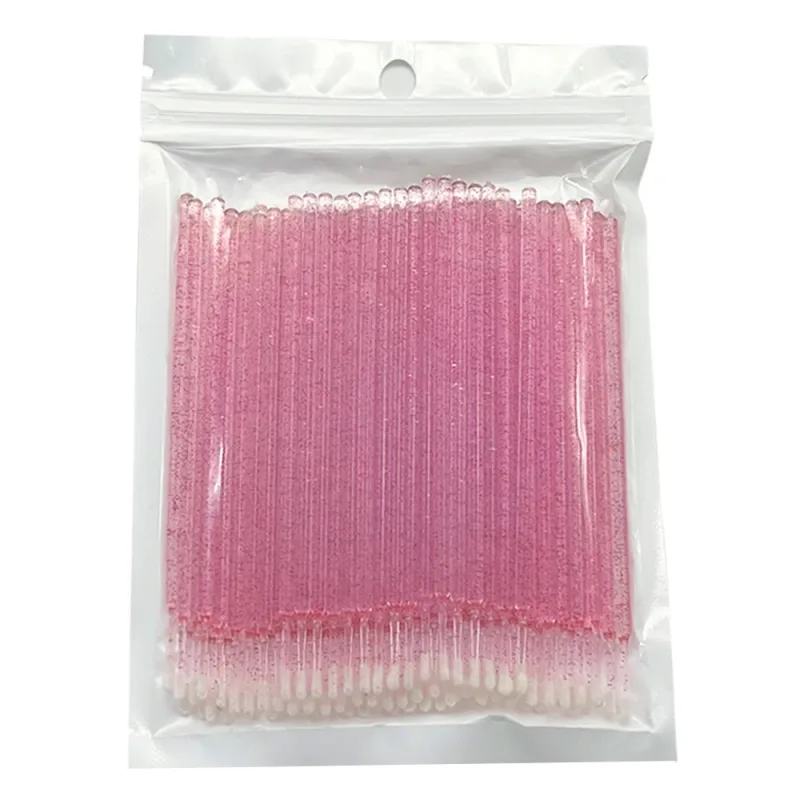 100PCS Micro Swab Applicator Eyelash Cleaning Brush Lash Extension Micro Brushes Cotton Swab Individual Eyelashes Removing Tool — image 18