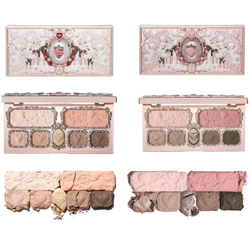 Flower Know Strawberry Cupid Collection Makeup Kit Full Professional Face Palette Blush Eyeshadow Lip Cream Solid Perfume Sets