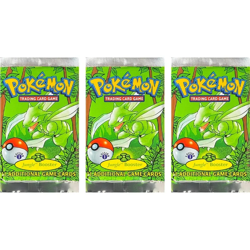 Pokémon Booster Packs Base Fossil Jungle 9 single bags 1 pack/11 Cards and Booster Box 3 1Box/36 Packs models Proxy Game Cards — image 22