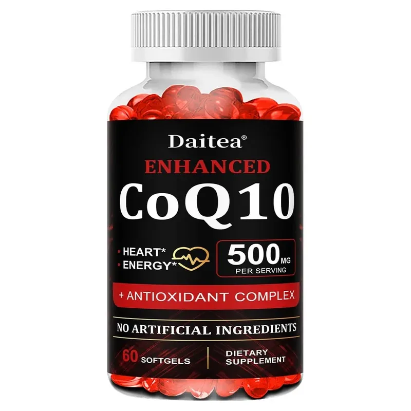 Vysoká absorpce CoQ10 500 MG - pro zdraví srdce a produkci energie - Vylepšené doplňky výživy CoQ10 s koenzymem Q10 — image 9