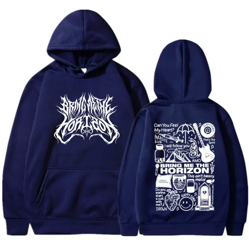 BringMe TheHorizon Merch Hoodies Heavy Metal Rock Band Oversized Sweatshirts Men Women Clothing Casual Vintage Jackets Coat — image 4