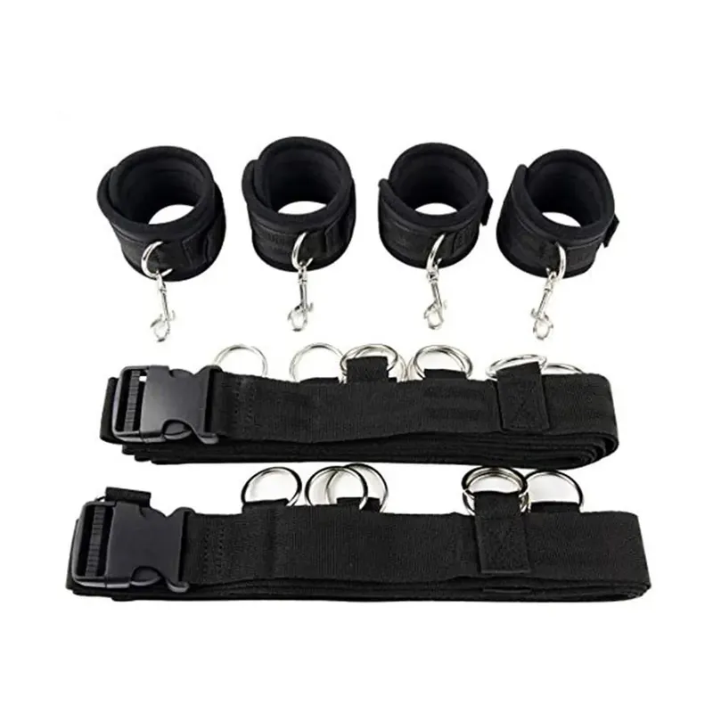 Restraint Erotica Binding Sex Forced Split Leg Straps Neck Wrist Bdsm Bondage Set Sex Toys For Woman Couples Product No Vibrator — image 10