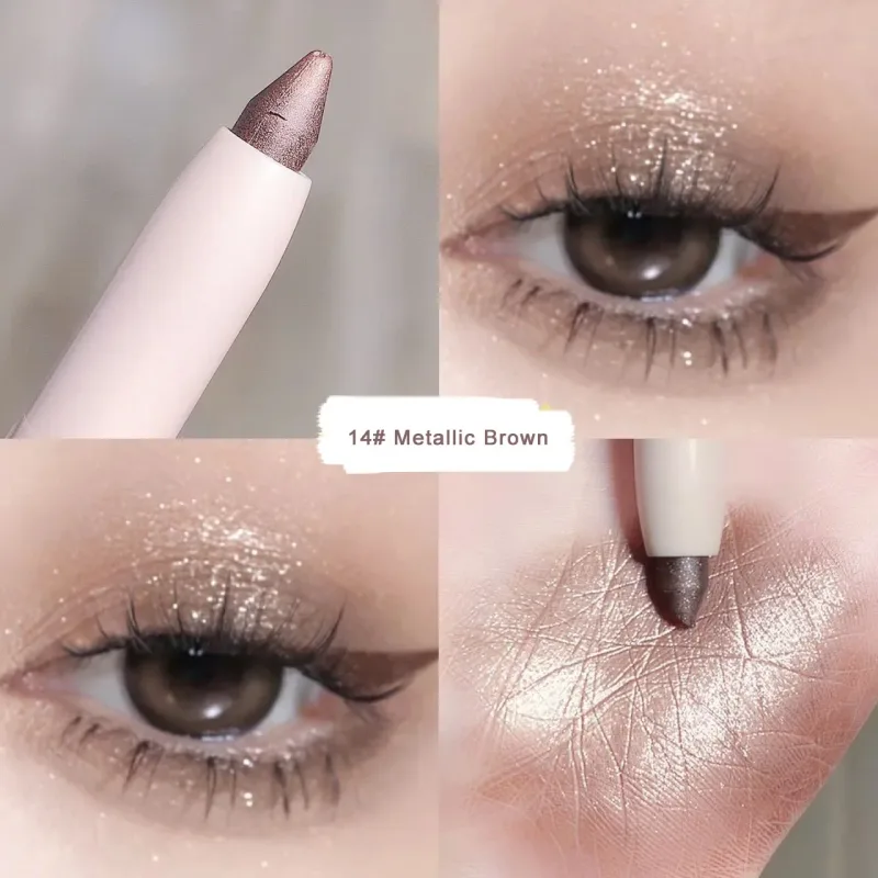 Eye Shadow Lying Silkworm Highlighter Pen Korean Eyes Makeup Matte White Pearl High-gloss Brightening Glitter Eyeshadow Stick — image 20