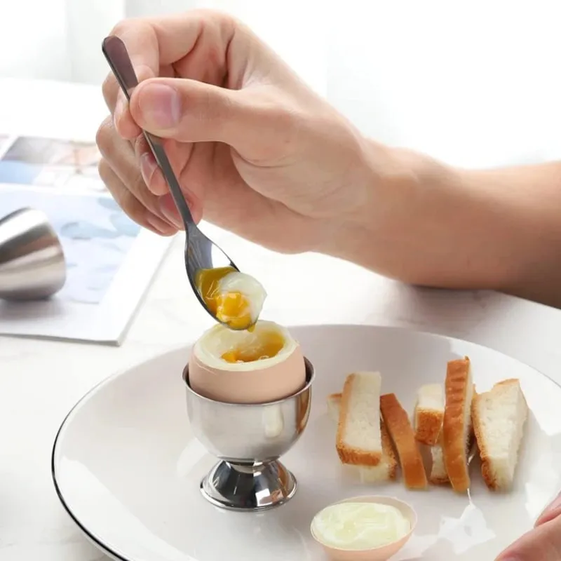Stainless Steel Soft Boiled Egg Cups Egg Holder Tabletop Cup Kitchen Tools Sets Breakfast Steam Rack Mold For Eggs Poach