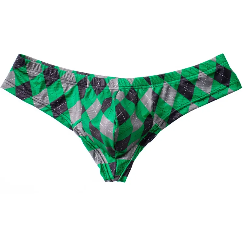 4pcs Breathable Plaid Thin Sexy Man's Underwear Briefs Quick-drying Men's Briefs Bikini Gay Underwear Men's lingerie Sexi Y32 — image 7