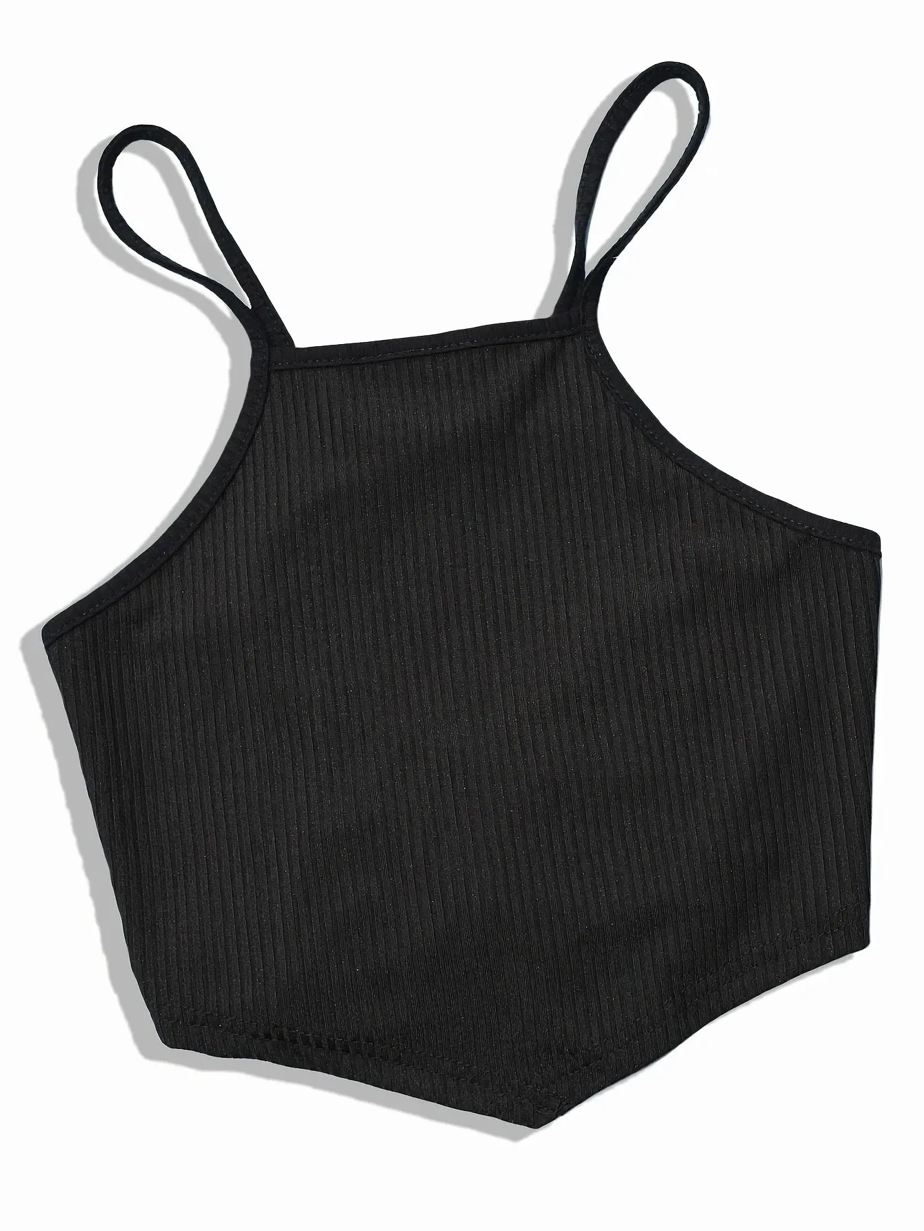 Elegant Cotton Knit Slingback Top with Crisscross Back Tie - Chic Comfy t& Season Versatile — image 8