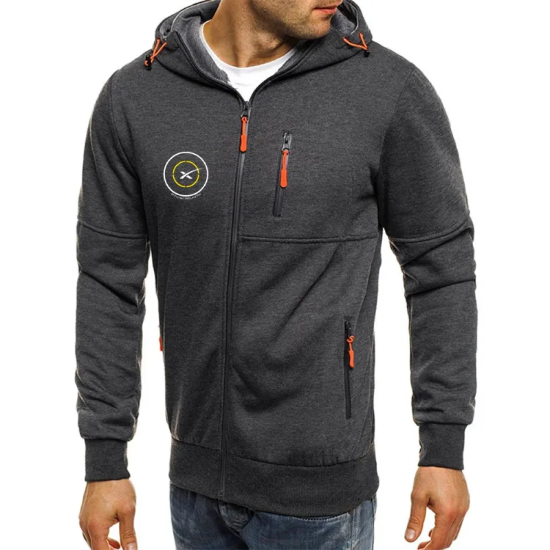 2025 Popular Man SPACEX SPACE X LOGO ELON Jacket Men Autumn Man's Loose Tops Coat Print New Type Sports Comfortable Hoodies — image 5