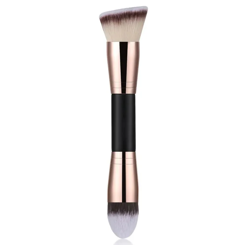 Foundation Makeup Brush Double Ended Makeup Brushes For Blending Liquid Powder Concealer Cream Cosmetics Blush Brush