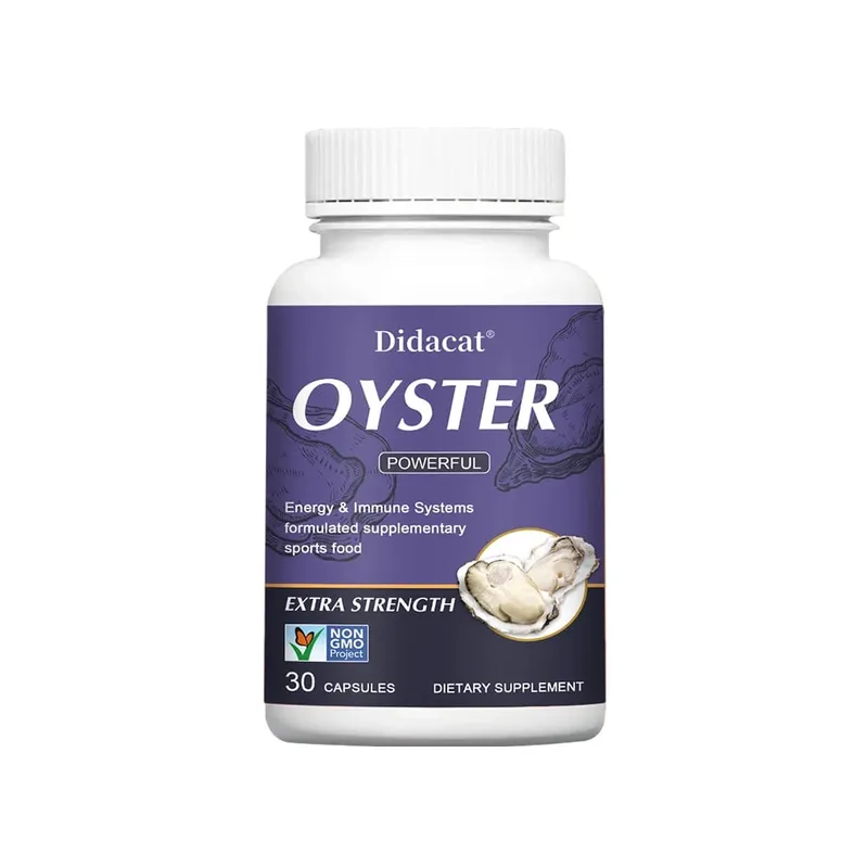 Oyster Extract - Support Athletic Performance Motivation and Immunity Nutritional Supplement 120 Capsules