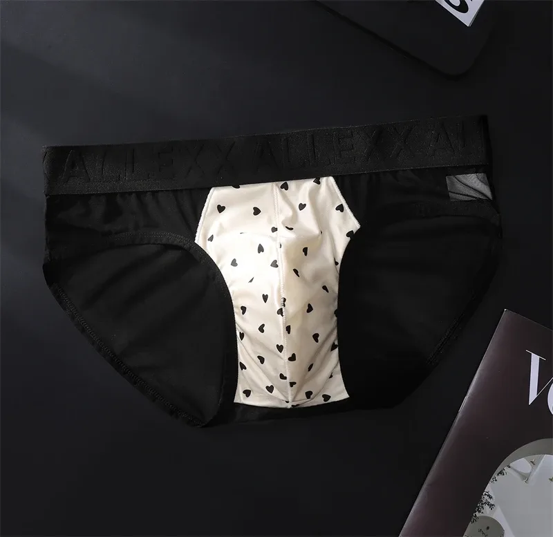 الكبار 18 زائد cueca شبكة ملابس داخلية للرجال رسالة الخصر cuecas masculino طباعة calzoncillos hombre ثلاثية الأبعاد محدب حقيبة رجل الملابس الداخلية جديد — image 4