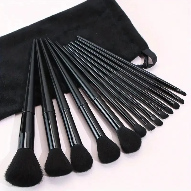 13PCS Black Makeup Brushes Set Powder Foundation Blush Kabuki Blending Makeup Beauty Tools Brochas Maquillaje for Cosmetics — image 1