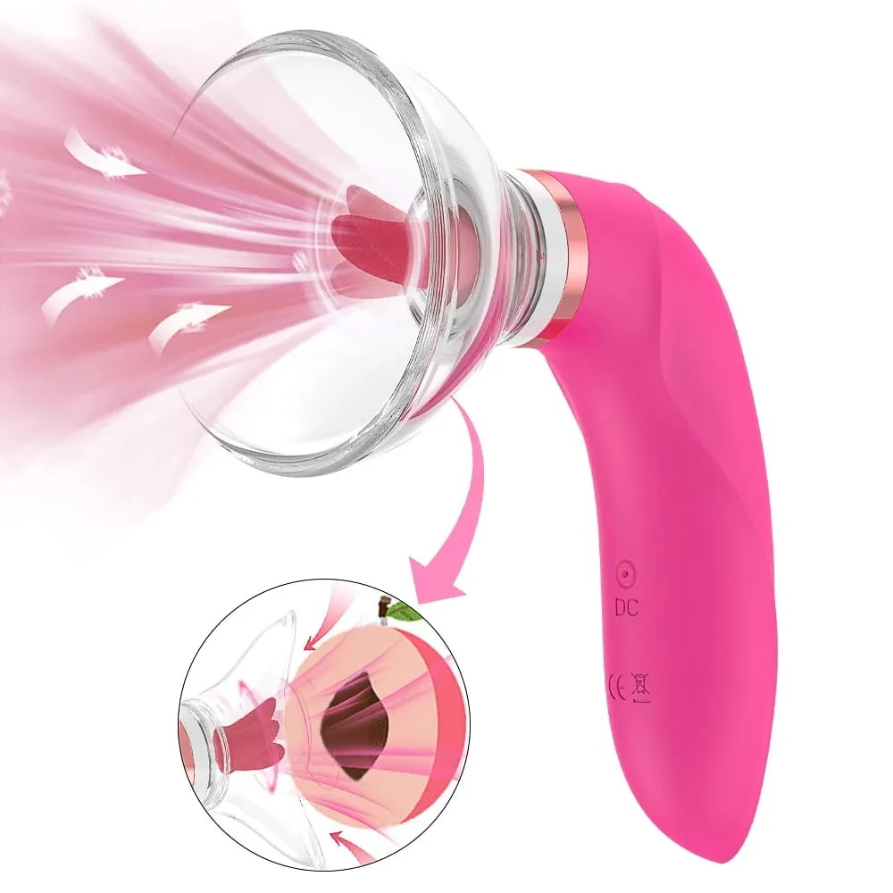 Kvinnlig Clit Sucker Vibrator Sexleksak Kraftfull avsugning Sugande bröstvårtor Stimulering Slicka fitta Massage Onani G Spot Orgasm — image 1