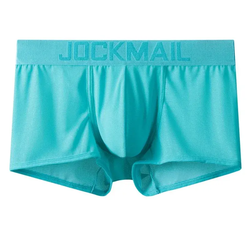 Sexy Underwear Mens Flat Corner Pants Ice Silk Breathable Youth Quadrangle Pants Guard Pants Mesh Quick Drying — image 38